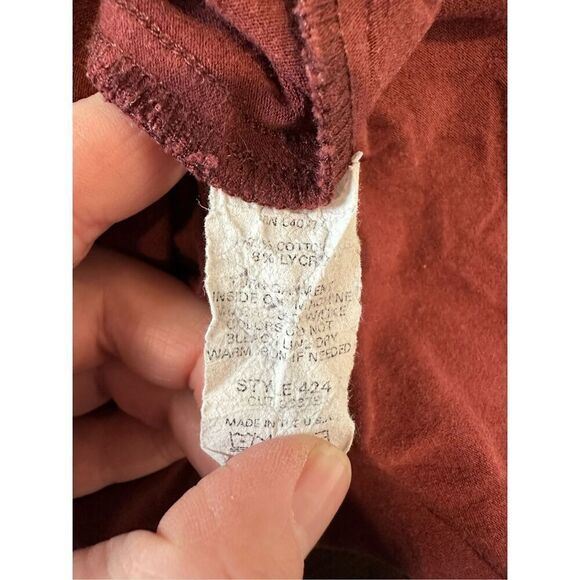 CAbi Burgundy Floral Rhinestone Short Sleeve T-Shirt Size Small - Picture 7 of 7